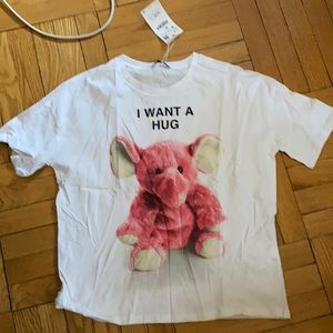 Zara elephant T-shirt sz S NWT